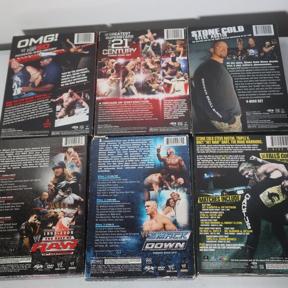 Lot of 9 WWE DVDs Raw, SmackDown, Stone Cold, OMG, History of WWE, Greatest Supe - Picture 3 of 5